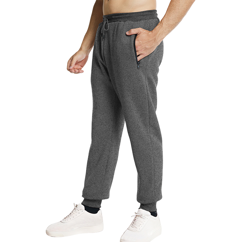 Novo moletom com zíper lateral bolsos dos homens corredores calças de pista cintura elástica esporte calças casuais baggy fitness ginásio roupas