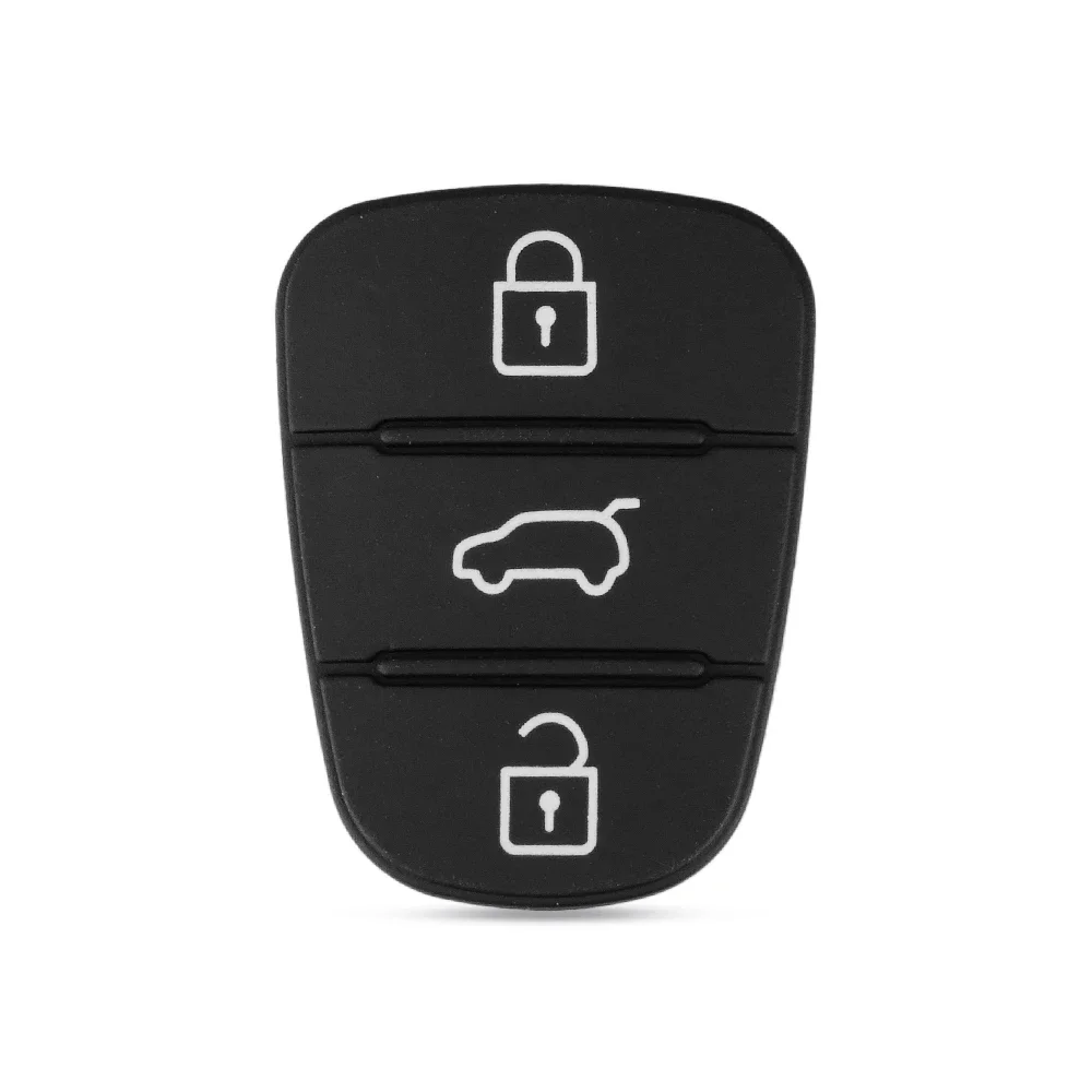 KEYYOU 3 Nút Remote Key Fob Ốp Lưng Miếng Lót Cao Su Dành Cho Xe Hyundai I10 I20 I30 IX35 dành cho Xe Kia K2 K5 Rio sportage Lật Chìa Khóa
