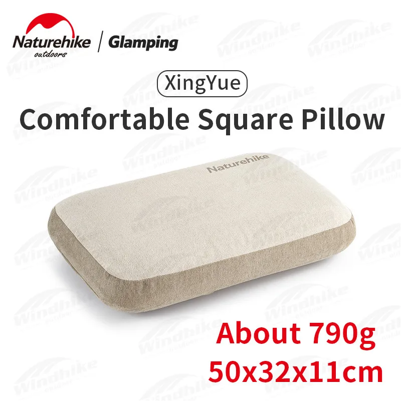 Naturehike New Memory Foam Comfort Square Pillow Portable Outdoor Camping Travel Pillow Camping Nap Pillow Easy Storage Pillow