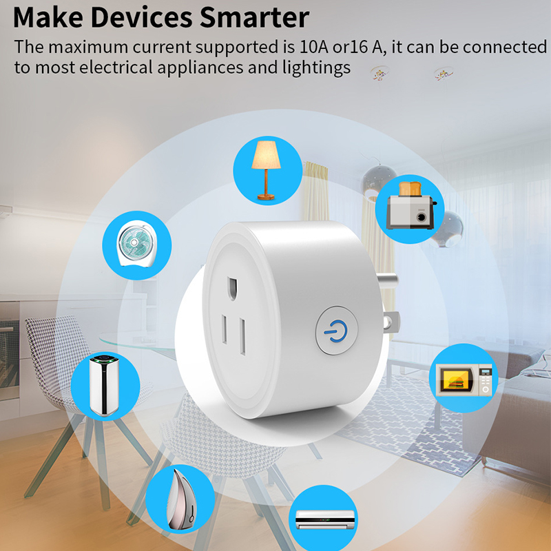 스마트 플러그 10A WiFi 미국 콘센트 소켓 100-240V 타이머 Alexa Google Assistant CozyLife APP/홈 자동용 음성 제어 그룹