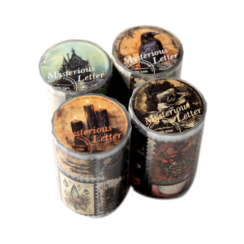 1 pc 60mm*2m Mysterious tags PET Tape Stickers Creativity Decorative Masking tape hand made Stationery Sticker