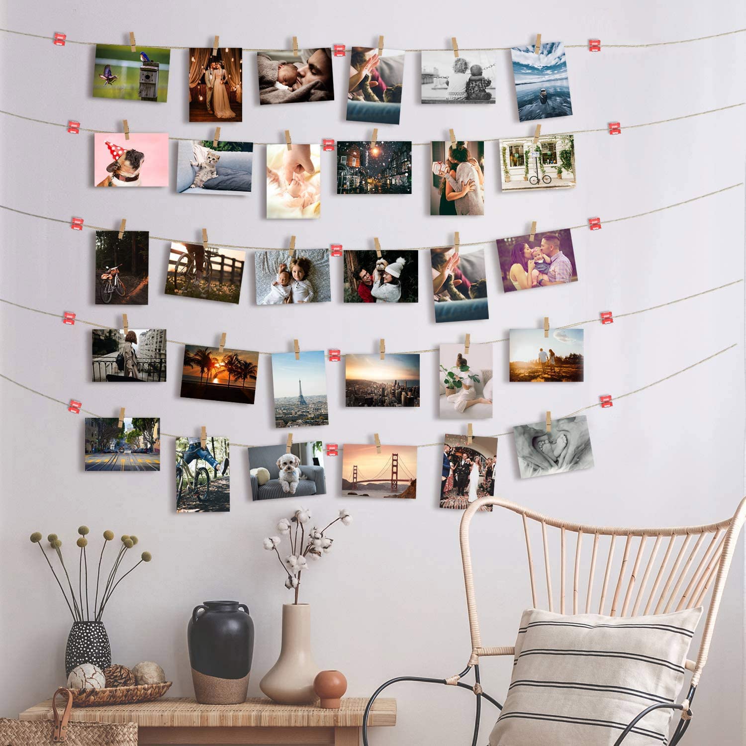 Clips organizadores de cables, gestión de cables, soporte para cables, carga USB, línea de datos, bobinadora, gancho montado en la pared, 50 Uds.