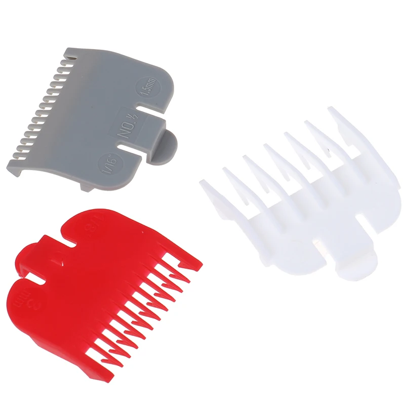 3Pcs/set Hair Clipper Guards Guide Combs Trimmer Cutting Guides Styling Tool Attachment Compatible Replacement Hair Trimmer Tool