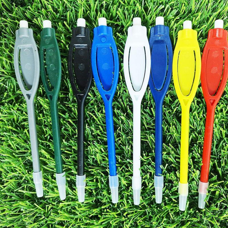 10Pcs Golf Scoring Stift Bleistift Clip Scorecard Blei Scoring Golf Zubehör Aufnahme Score Werkzeug Radiergummi Golf Marker Liefert