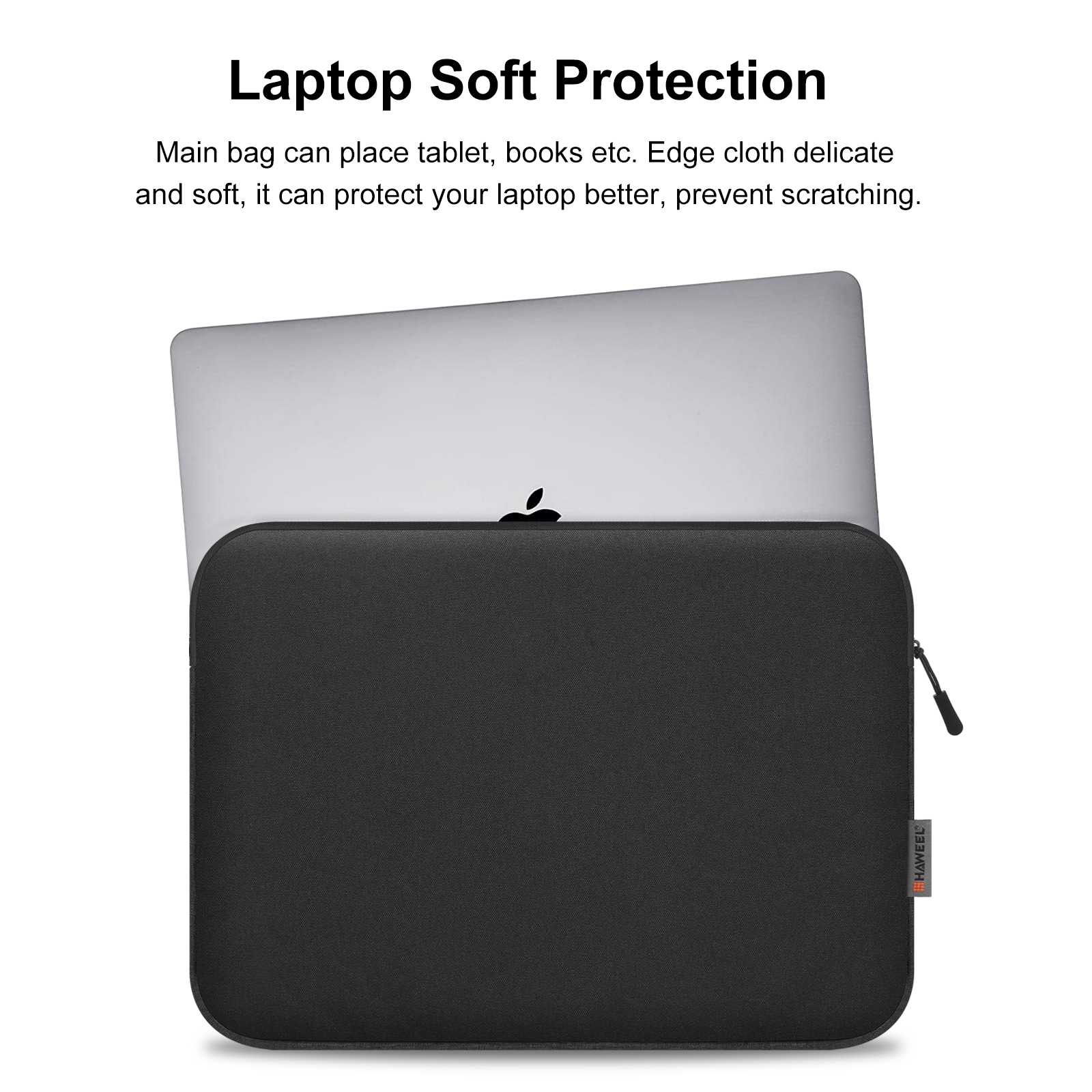 Haweel capa para laptop 11 13 15 16 polegadas para hp dell notebook bolsa de transporte macbook air pro 13.3 capa protetora