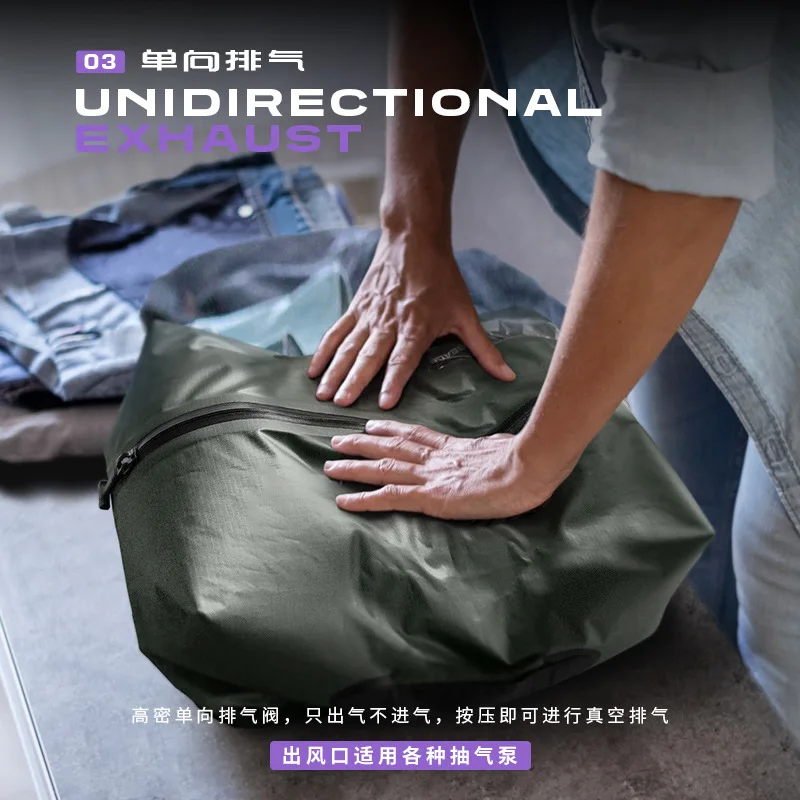 18 inch Airback Vacuum Seal for Clothes Travel Backpack with Air Pump Compression Bag Pack Organizer Waterproof  Anti Theft Bags