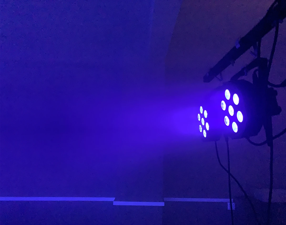 7X18W LEDแบนSlimPar RGBWA UV 6in1 LED DJ Wash Light Stage DmxแสงเวทีแสงไฟLedเที่ยวบิน