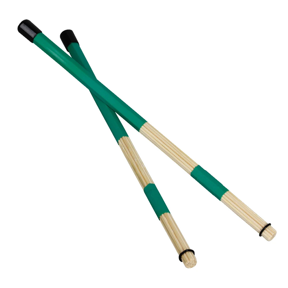 M MBAT 1 par 40CM cepillo de tambor de bambú de alta calidad baquetas varillas de tambor de Jazz cepillos varilla accesorios de percusión piezas
