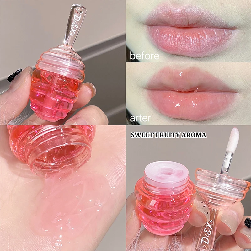 Caja de juego de aceite labial Honeypot, lápiz labial hidratante con capa de niebla, combina con todo, brillo de labios hidratante, paridad