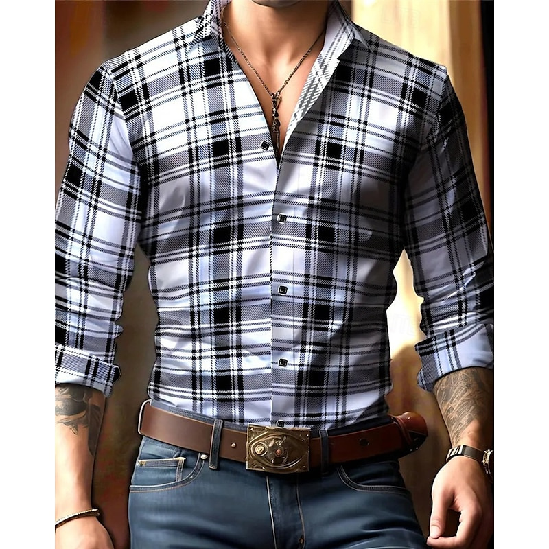 2025 メンズシャツカジュアルシャツディスコシャツパフォーマンス結婚式黒、白、バーガンディ、グリーン長袖ラペル服 XS-6XL