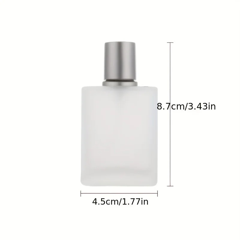 30 ml Parfümflasche aus sandgestrahltem Glas mit Schraubverschluss, flüssige Sprühflasche, leere Flasche, 50 ml Spenderflasche, leeres Make-up, feiner Nebel