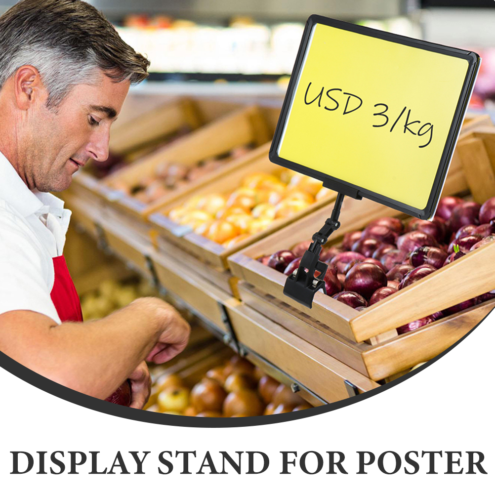 3 buah label makanan label harga tanda nyaman dudukan utama Poster profesional papan Supermarket