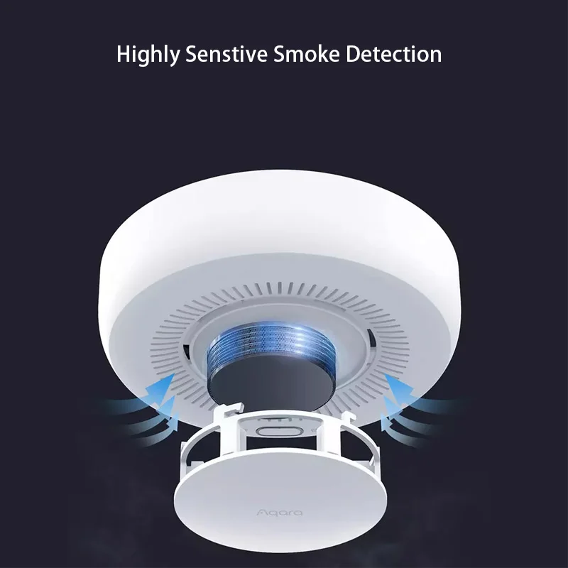 New Aqara Smoke Alarm Detector Sensor JY-GZ-01AQ Highly Sensitive Smoke Detection Work With Homekit Zigbee 3.0 Homekit Mi Home
