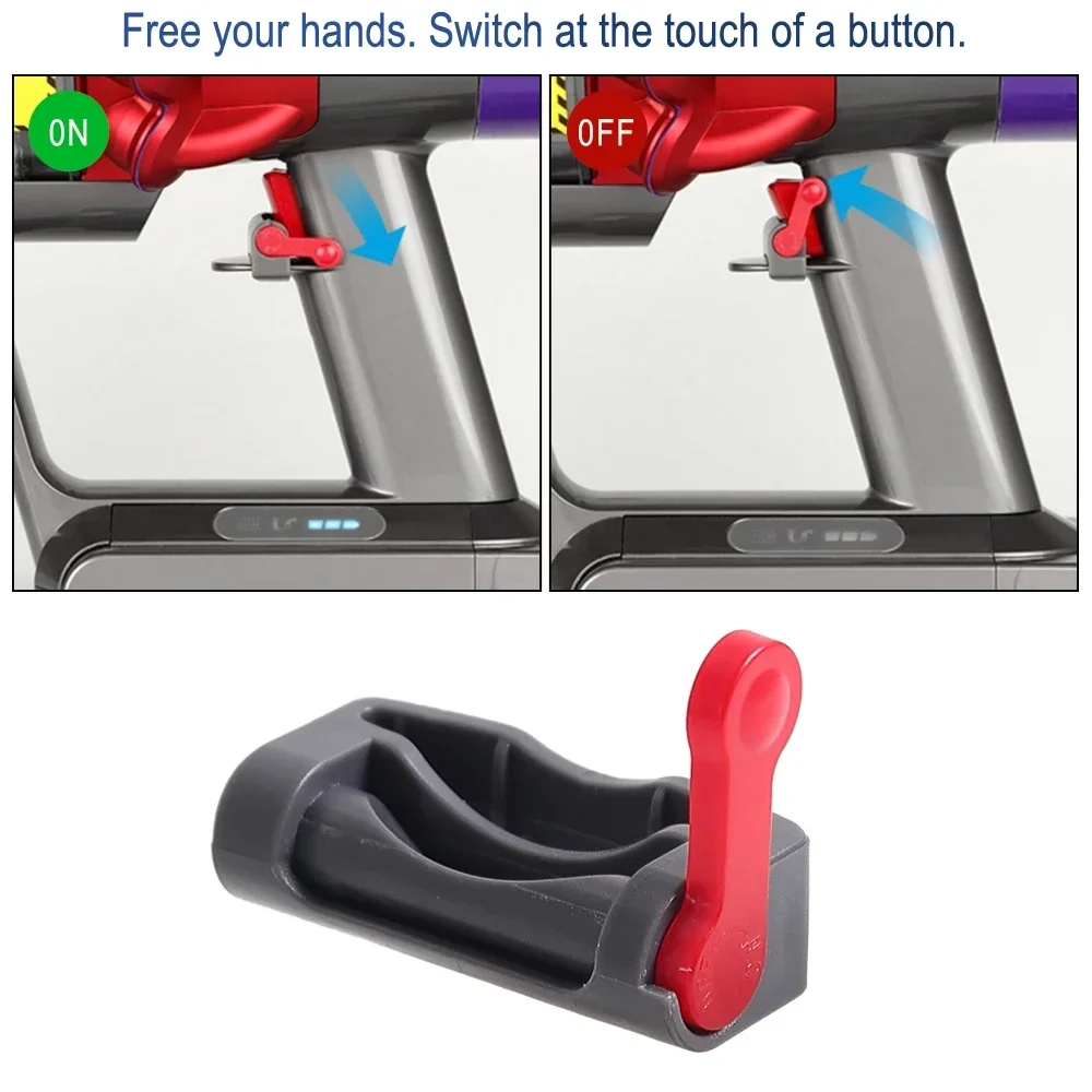 Conveniente bloqueo de botón de encendido para Dyson V6 V7 V8 V10 V11 V12 V15 piezas de Robot aspirador reemplazo de accesorios