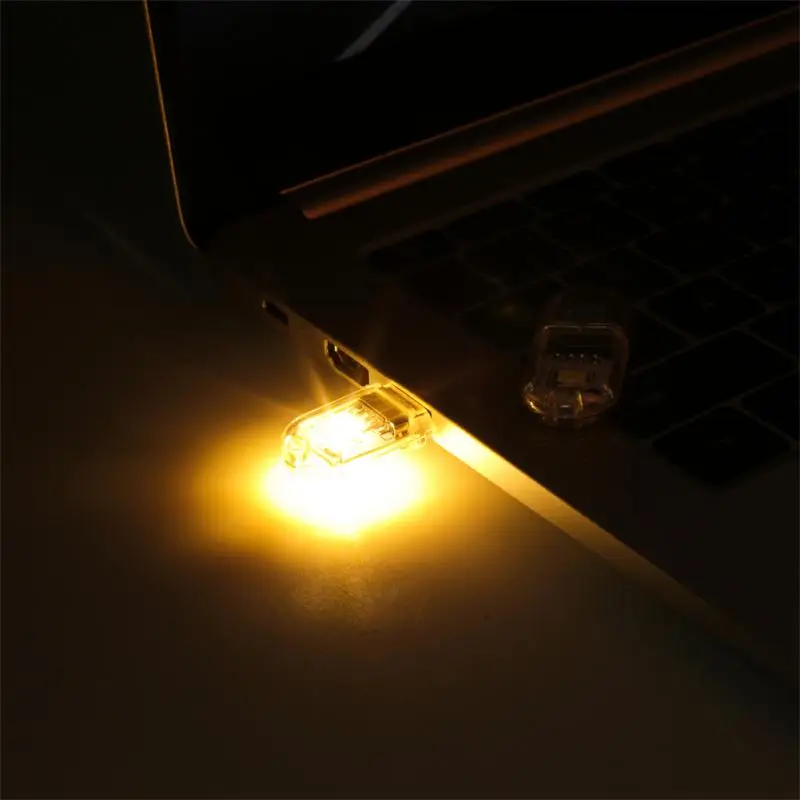 USB Plug Lamp LED Light Mini Book Light Table Reading Nightlight Eye Protection Small Light For Power Bank Laptop PC Computer