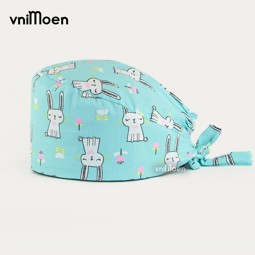 Clearance sale of printed surgical caps Doctors nurses dentists clinics pharmacies beauty salons head cap Chef dust cap
