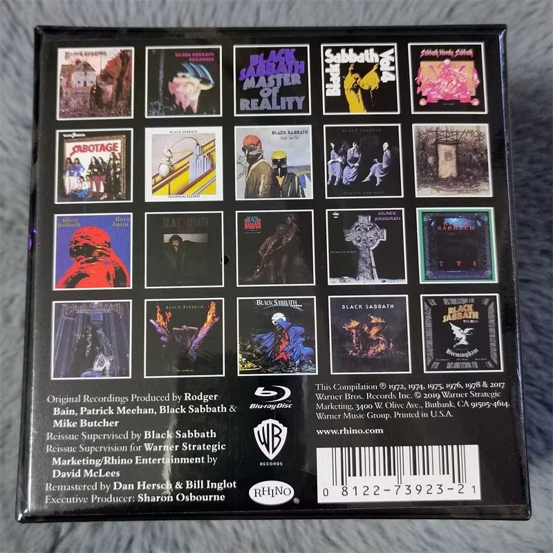 ヘビーメタルロックオジーオズボーン音楽 CD ブラックボックス完全なオリジナルアルバム 22 個音楽レコード + BD コスプレサウンドトラックボックスギフト