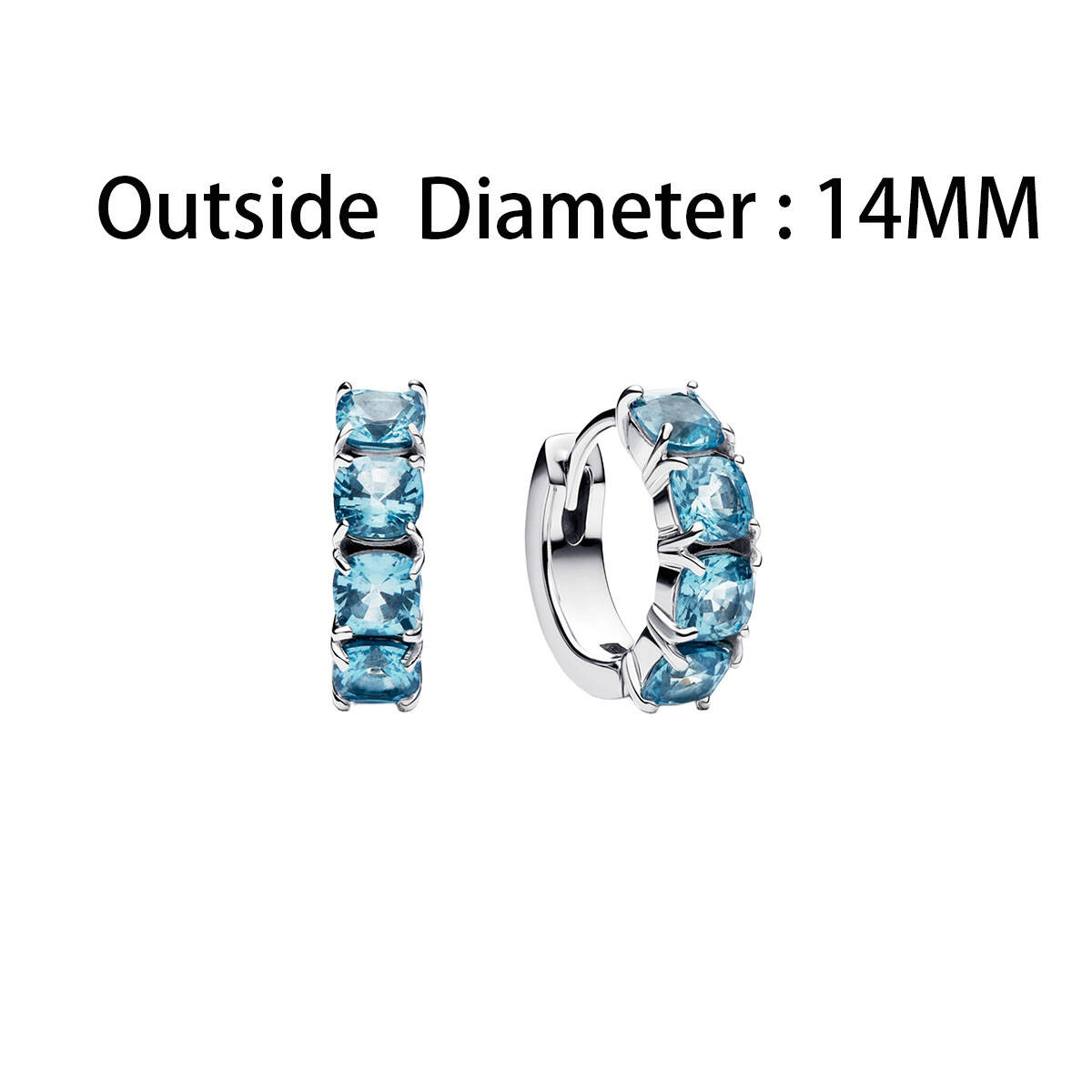 Orecchini in argento sterling 925 originali di lusso Orecchini a cerchio Orecchini con zirconi circolari per regali di gioielli per feste di nozze da donna Grils