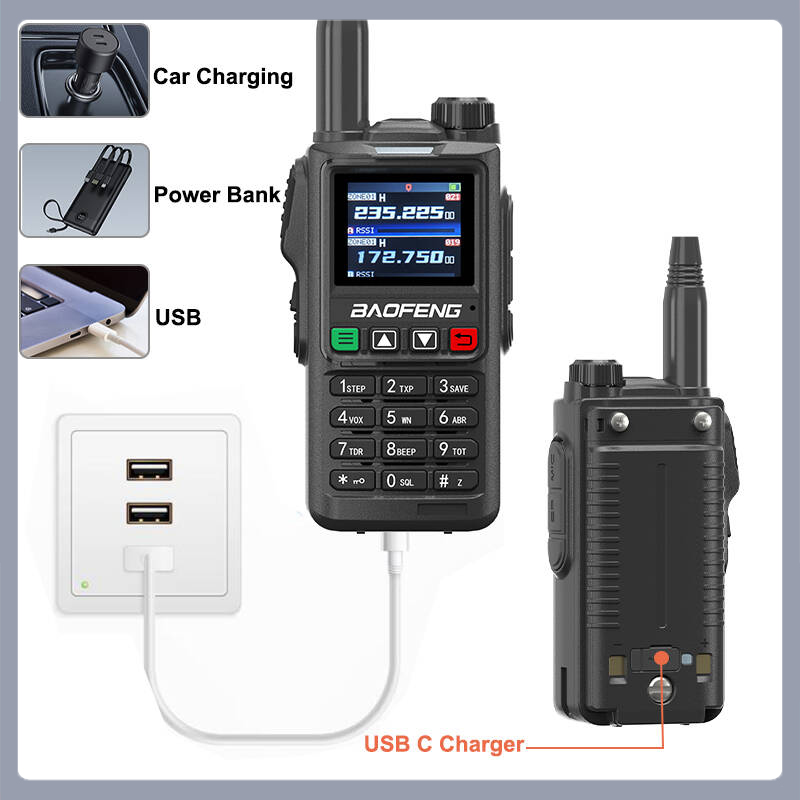 UV18 Pro Max GPS Baofeng Walkie Talkie Seis Bandas AM FM Frequência de cópia sem fio de alta potência NOAA 999CH Rádios UV-17 Pro de longo alcance