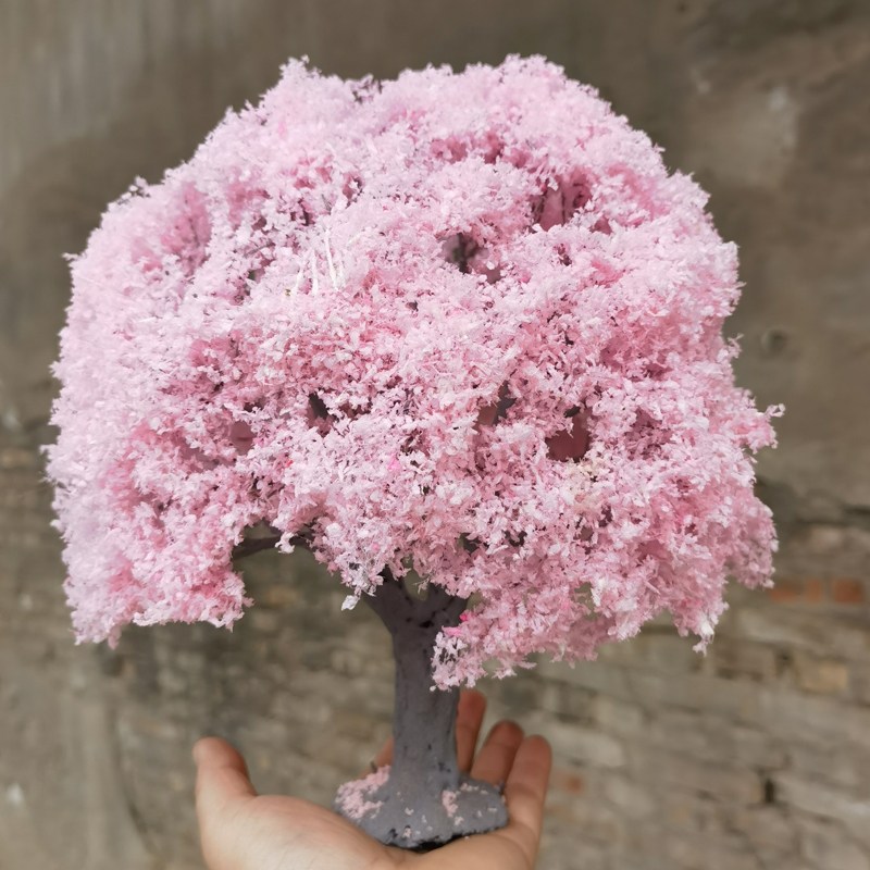 10-25cm simulação flor de cerejeira modelo de árvore flor árvore boneca japonesa casa decoração paisagem animação jardim cenário diorama