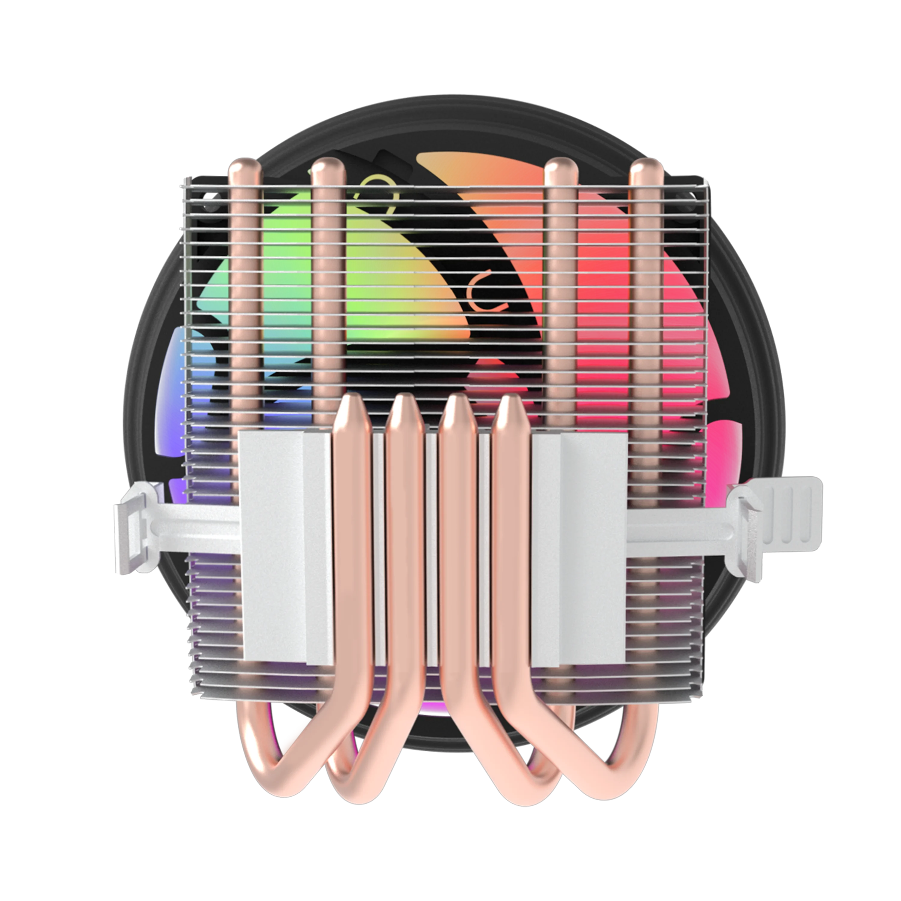 Aigo ICE400X 4 Heatpipes CPU-Kühler Lüfter RGB 4-poliger PWM-Computergehäuselüfter Silent Intel LGA 1700 1200 1150 1151 AMD AM3 AM4
