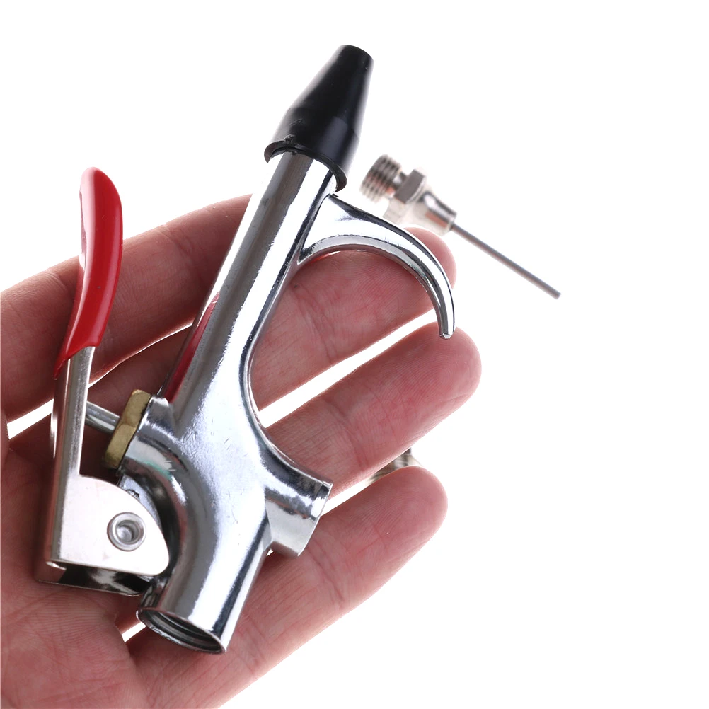 5Pcs/Kit Air Compressor Blow Gun Pneumatic Tools Air Spray Blower Multiple Nozzles Dust Cleaning