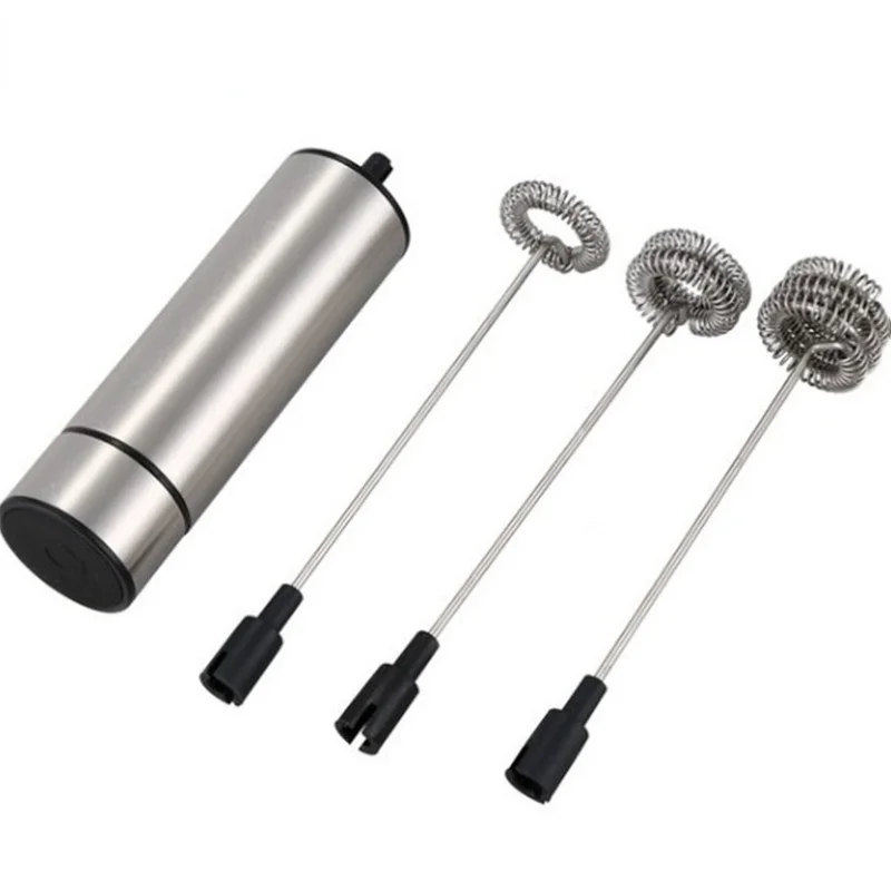 Điện Mạnh Mẽ Bọt Sữa Với 3 Lò Xo Thép Không Gỉ Đánh Máy Tạo Bọt Sữa Uống Cà Phê Thiết Thực Nấu Dụng Cụ