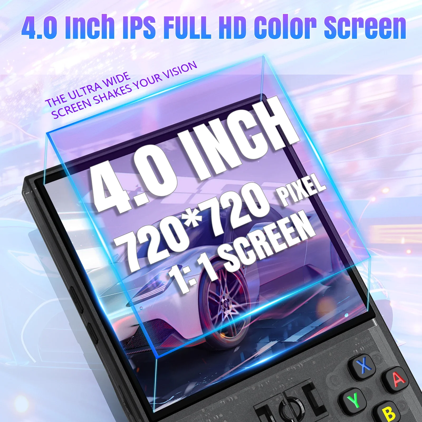 Open Source R36MAX Retro Handheld Video Game Console RK3326 Chip 64/128G Portable Pocket Game Player 4‘’HD Screen Game Console