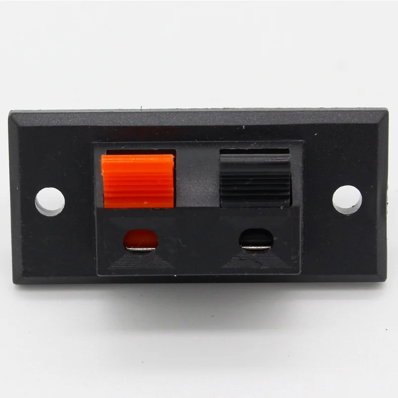 5pcs 2 Positions Connector Terminal Push in Jack Spring Load Audio Speaker Terminals