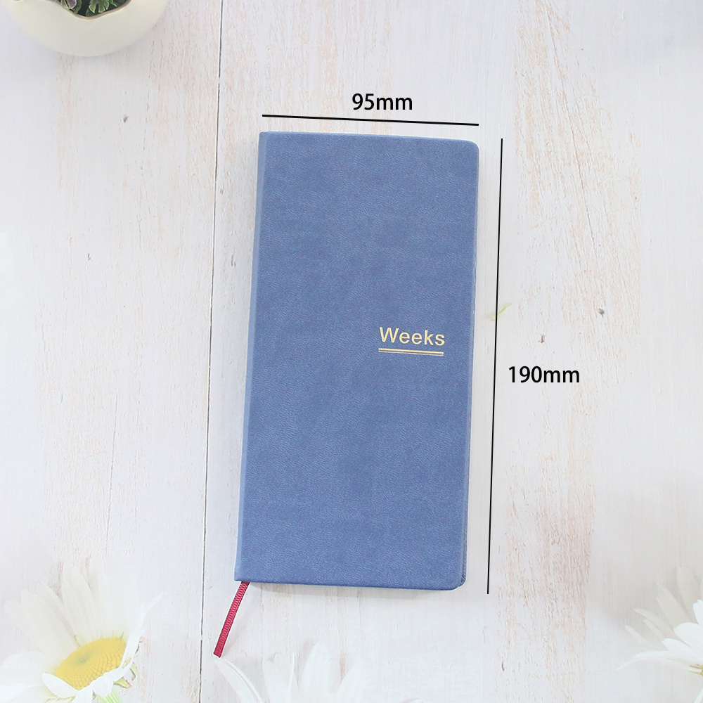 Fromthenon PU レザー ウィークリー プラン トラベラーズ ノート ジャーナル プランナー ウィーク カバー 学生 オフィス 文具用品