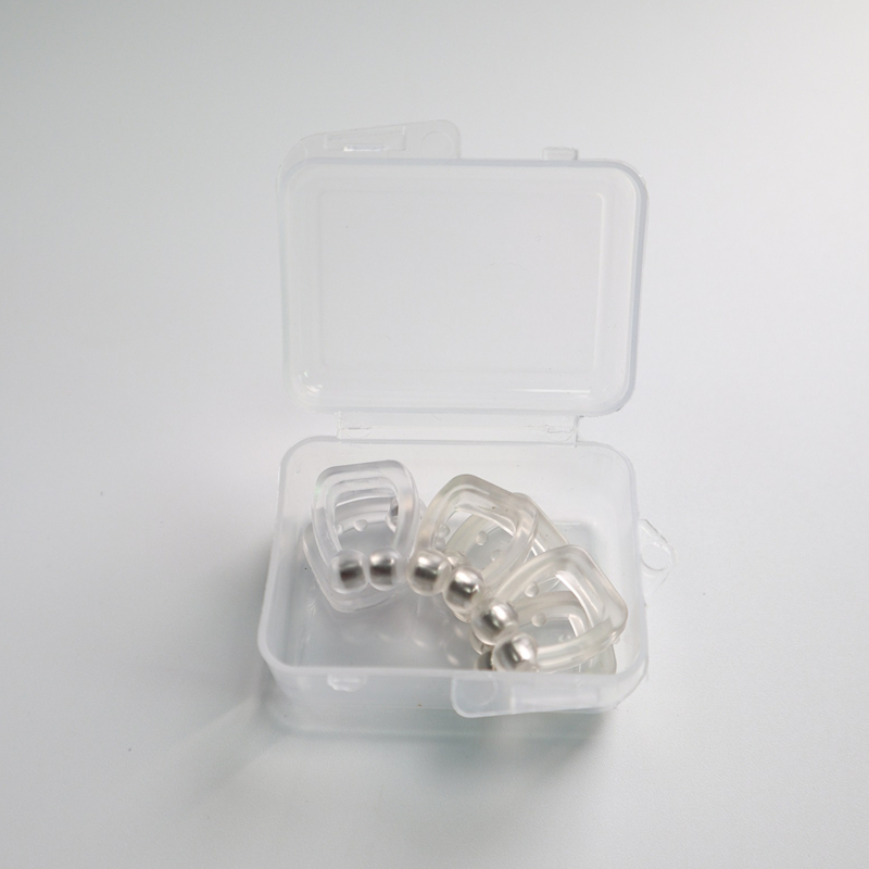 Anti Snoring อุปกรณ์ซิลิโคนคลิปจมูกแม่เหล็กถาด Sleeping Aid ปรับปรุง Sleeping Easy Breathe Apnea GUARD Night อุปกรณ์