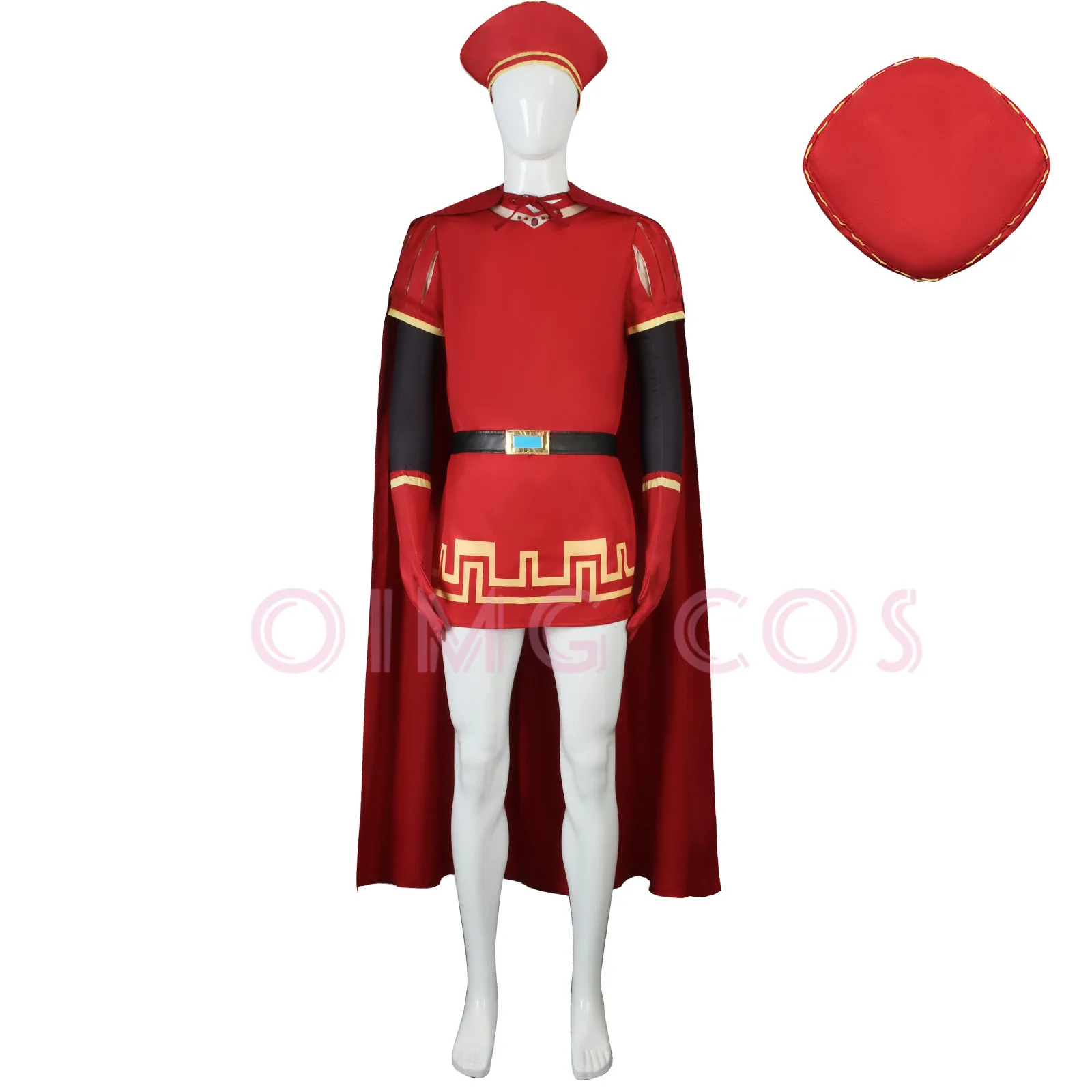 主 Farquaad コスプレ衣装シュレックカーニバル制服かつらアニメハロウィンロールプレイングホリデーパーティー衣装女性ゲーム