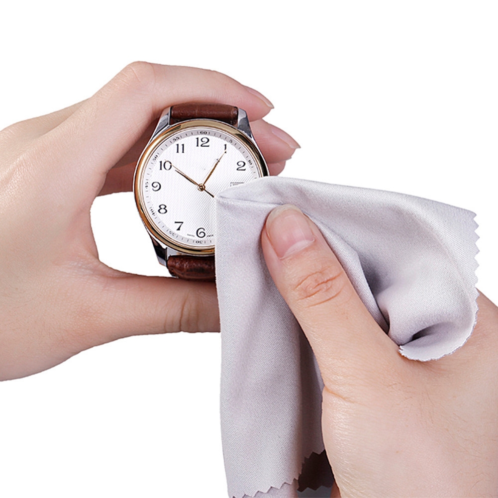 10-Pack Silver Microfiber Cleaning Cloths Scratch-Free Anti-Static for Glasses/Phone/Computer Screens Camera Lenses Lens Wipes