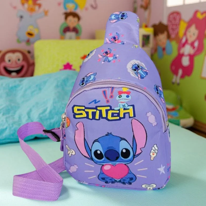 Torba na ramię Stitch, torba na klatkę piersiową z kreskówką, lekka i trwała, modna torba na ramię do codziennego użycia w dojazdach do pracy