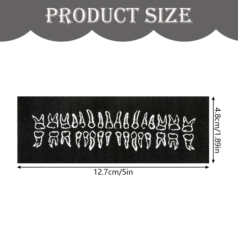 1PC Absurd Woven Label Punk Patch Humorvolle Abzeichen DIY Geschenk Eisen Auf Nähen Auf Schwarz Patches Für Kleidung Kappe Tasche jacke Trucker Hut