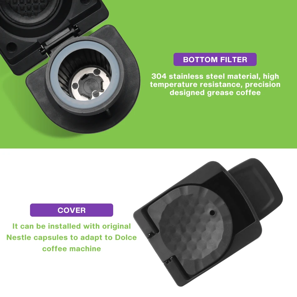 Капсульный адаптер для оригинальных капсул Nespresso Convert Dolce Gusto Crema Make для кофемашины Dolce Gusto CIRCOLO Genio 2