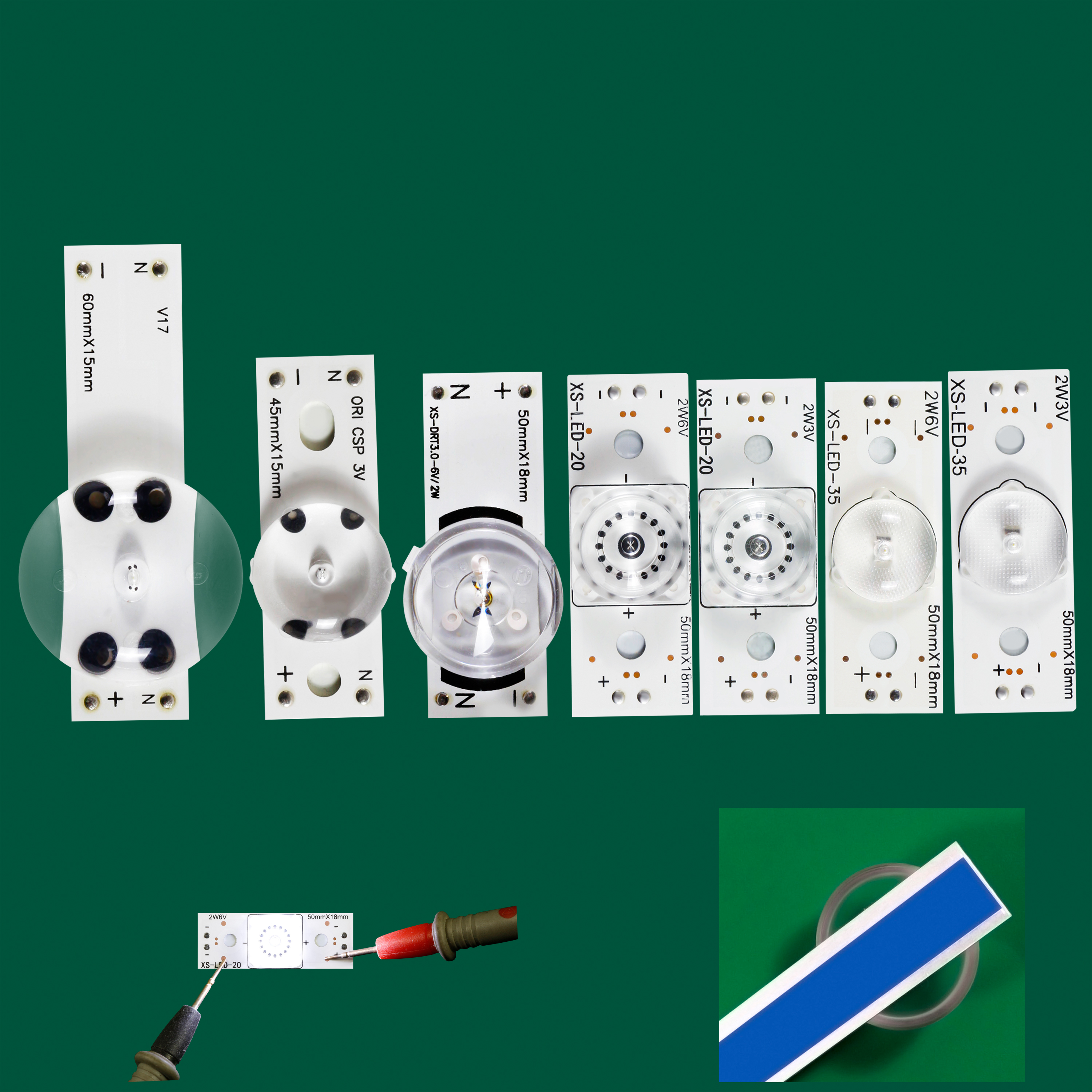 Faixa de luz de fundo led universal para tv, 20 peças, 21-120 polegadas, 3v, 6v, smd, contas de lâmpada com lente óptica, reparo de tv, manutenção simples