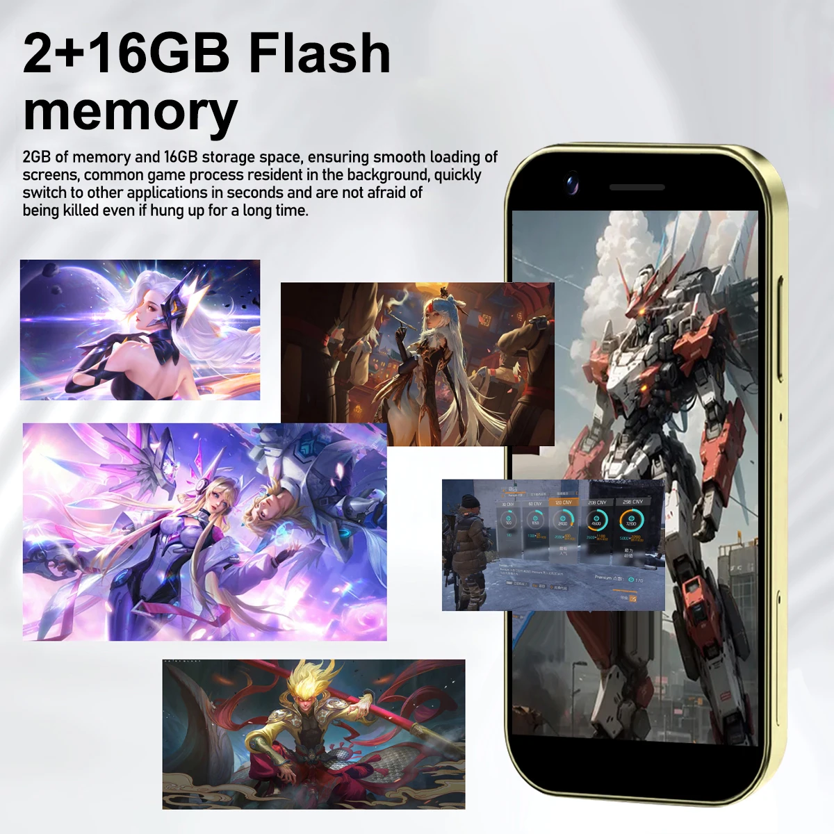S24U Mini Smartphone 3.5 inch 16GB ROM 2GB RAM 2250mAh Mobile phones Android Dual SIM 2+5MP Google Play Store Cell phone