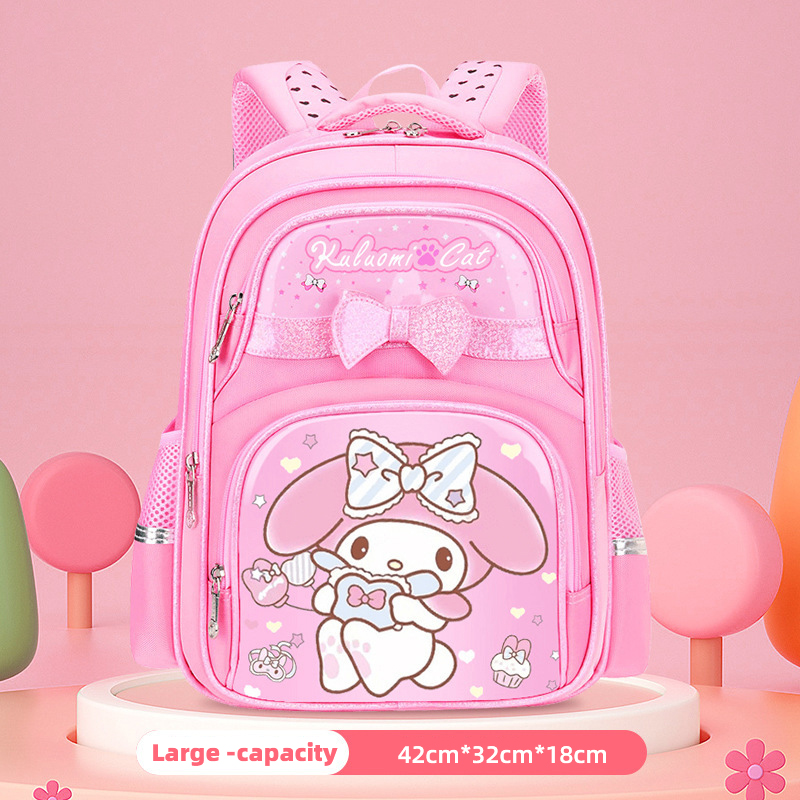Wasserdichter Rucksack, Sanrio Kuromi Mymelody Niedliche Cartoon-Schultasche mit großem Fassungsvermögen, modischer Freizeitrucksack, mehrere Taschen