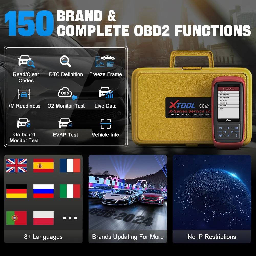 Xtool x100 pro2 obd2 programador chave scanner automotivo com adaptador eeprom leitor de código ferramentas de diagnóstico do carro atualização gratuita à vida