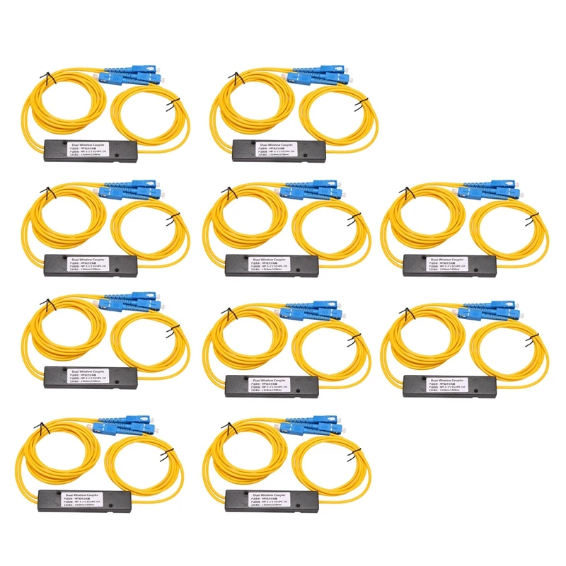 10X Ftth SC UPC 1X2 Plc одномодовый оптический фотоэлемент соединения