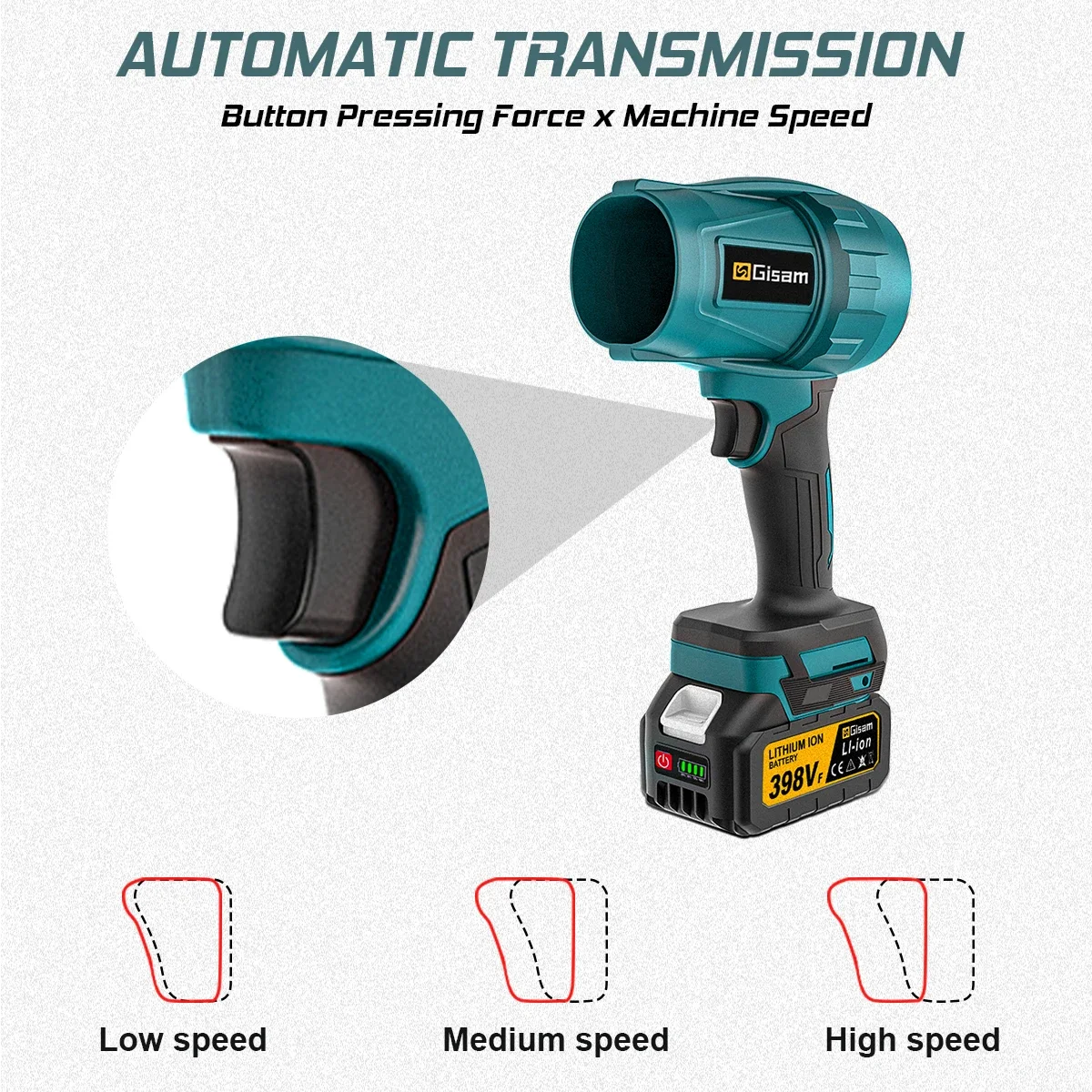 200 mt/s Bürstenlosen Turbo Elektrische Gebläse Turbo Jet Fan Heftigen Gebläse Auto Trockner Handheld Staub Blasen Werkzeug für Makita 18 V Batterie