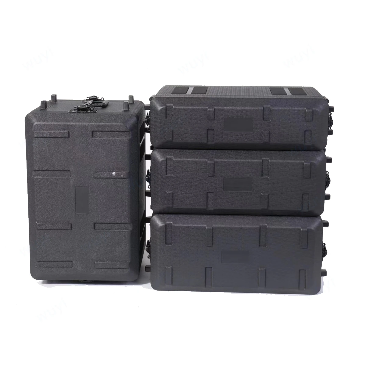 2U 3U 4U 6U Microphone Flight case Air Box Amplifier PE Cabinet Receiver Mic Flightcase Shockproof Box Main Body 260mm Deep