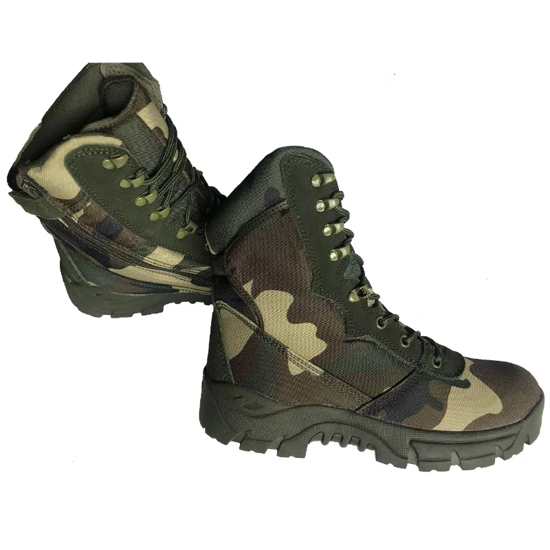 Botas tácticas de adiestramiento al aire libre para hombre, zapatos altos para el desierto, Botas de camuflaje para combate, caza, escalada, senderismo
