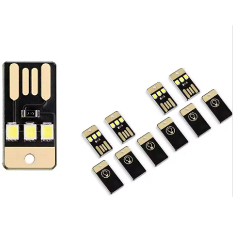 20PCS Ultra-thin mini USB LED lamp, computer lamp, power bank, portable high-intensity USB lamp, touch switch, night light