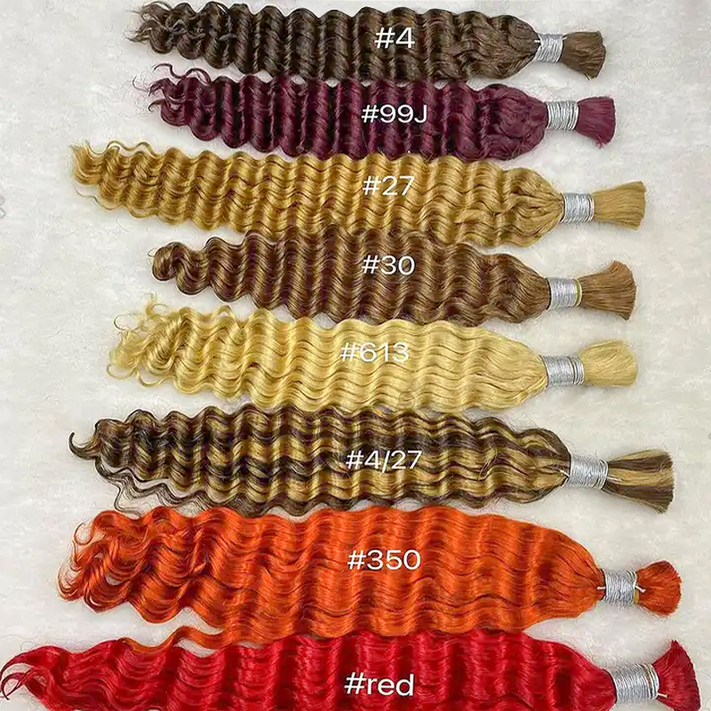 Nertsenhaar Bulk Losse Diepe Water Weven Maagdelijke Groothandel Kilo 100% Natuurlijke Ruwe Indiase Tempel Golvend Menselijk Haar Bundels Extensions