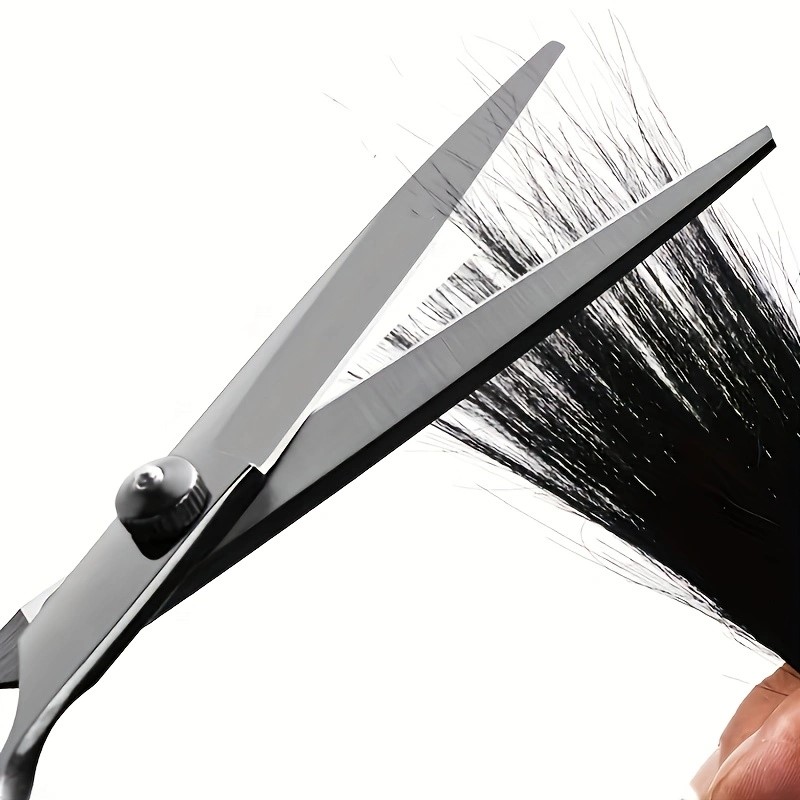 Conjunto de tesouras de cabeleireiro, 6 Polegada tesoura de desbaste de cabelo corte de cabelo acessórios de estilo kit de ferramentas para barbeiro