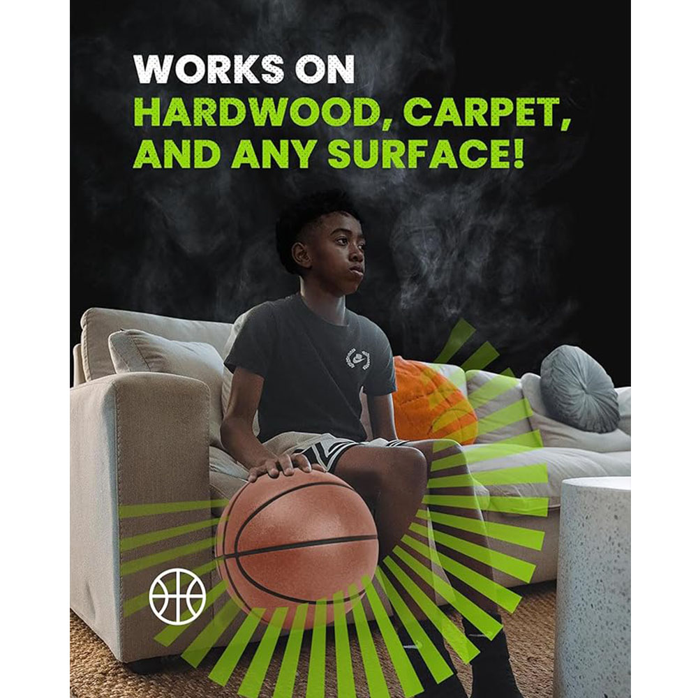 サイレントバスケットボール 2024 アップグレードされたエアレスバスケットボール 静かなバウンスダンクバスケットボールフォームバスケットボールドリブル屋内サイレントボールギフト