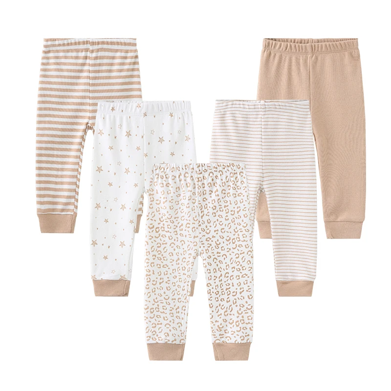 Kiddiezoom 5 ชิ้น/ล็อตน่ารักการ์ตูนเด็กทารกเด็กผู้หญิงกางเกง 0-12Months ผ้าฝ้ายนุ่มทารกแรกเกิดกางเกง