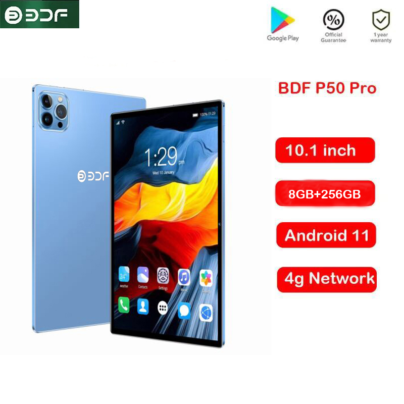 Tablet Android 11 Octa Core, PC, 8GB de RAM, 256GB ROM, rede 4G, GPS, Bluetooth, Wi-Fi, 10,36, 10,1"